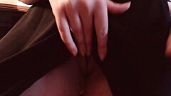 your sexy italian milf squirts wildly at desk