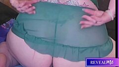 Curvy Babe's Sensual Ass Dildo Ride Fingering Orgasm