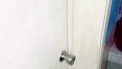 Stepdad Spots Me Flashing Tits on Bathroom Call