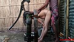 Village Wife Banged Outdoor by Husbands Friend