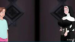 Nun, take this huge cock in confession!