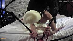 watch her tied screaming as master fucks pussy hard