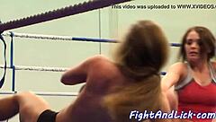 Athletic Lesbian Wrestler Dominates with Intense Tribbing