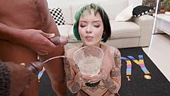 slim brazilian kimi swallows loads after wild dp