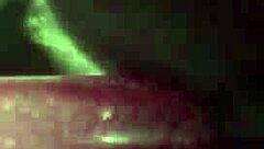 Sleek ebony shemale teases tight ass with toys