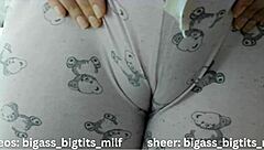 Cameltoe Pajama Teases Tight Latina Pussy and Huge Tits!