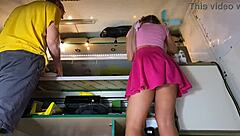 No panties under skirt hidden upskirt pov thrill