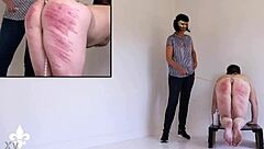 Part 2: Punished slave endures brutal caning and ass fisting