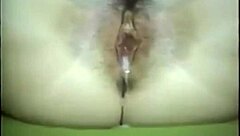 Vintage Jordan Hart spreads hairy pussy for deep creampie fills