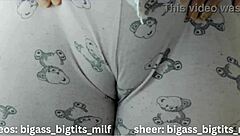 Cameltoe Pajama Teases Tight Latina Pussy and Huge Tits!