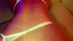 petite latina tempts boyfriend with tight ass despite stepsis watching