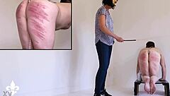 Part 2: Punished slave endures brutal caning and ass fisting