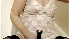 imagine me as your bound french maid slave, spanking my tits outdoors?