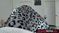 Blonde masked babe rides cowgirl missionary doggystyle halloween treat