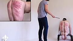 Part 2: Punished slave endures brutal caning and ass fisting