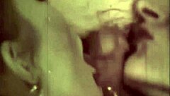 Vintage bisexual hairy beavers lick in retro london threesome shadows