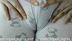 Cameltoe Pajama Teases Tight Latina Pussy and Huge Tits!