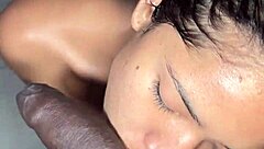 amateur couple eats dessert bathroom fun