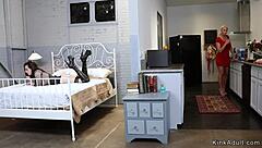 Brunette lezdom fists milf anal gaping bondage strapon fetish