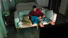 Bold Tinder Date Movie Night Deepthroat Facial Moan Fest