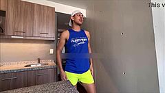 brazilian babe spreads wide for colony hunk's thick cock in raw porncast pounding session