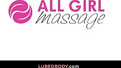 Wet Brunette Lesbians Indulge In Big-Tits Face-Sitting Fantasy