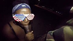 Public blowjob challenge caught in five minutes