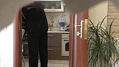 sexy blonde milf calls neighbor for kitchen fix turns doggystyle fuck