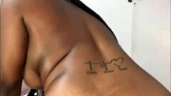 Nasty ebony spits while fucking curvy wife's tight pussy hard