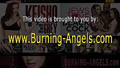 Goth whore takes massive facial cum explosion!