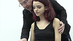 Skinny Petite Student Ohana 18+ Dominates Old Teacher Spitting Cum Swapping Humiliation