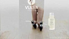 Wet pussy aroma from soaked panties drives wild sniffing frenzy