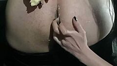 Girlfriend Shoves Banana Deep in Ass!