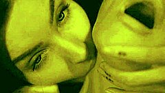 Tattooed dominatrix mind-controls redhead lesbian vampire into wet slave submission