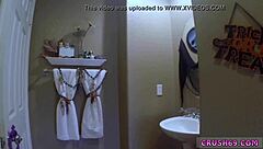 Teen Stuffs Tight Ass Solo POV Swallowing Cum in Hardcore Halloween Anal Frenzy