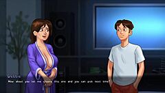 Debbie moans in AI-voiced summertime saga fucking scene!