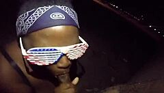 Public blowjob challenge caught in five minutes