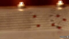 Stunning blonde gives exotic Indian lover deepthroat blowjob after relaxing massage