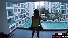 Asian Teen Girlfriend Gym Workout Turns Horny Fuck Fest!