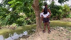 a fun day in the forest with friends turns into wild outdoor play and screams