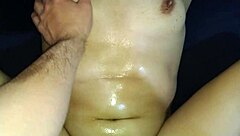 friend's bf massages deep while stuffing long cock in 😏🍆💦