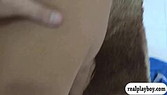 blonde brunette babes tease bedroom foursome