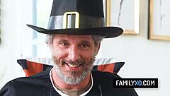 hot thanksgiving foursome orgy with chanel camryn tiffani madison