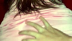 fiery arab wife pinned against wall by horny husband at night