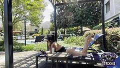 Stacxxxs shares Hawaiian Angel's fun pool day vibes 🏊😎