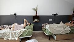 horny hostel babes scream juicy pussy pounding