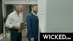 horny boss lana violet tempts stud wild office banging session