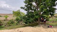 a fun day in the forest with friends turns into wild outdoor play and screams