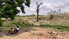 a fun day in the forest with friends turns into wild outdoor play and screams