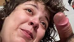 Starting day swallowing delicious cock milk